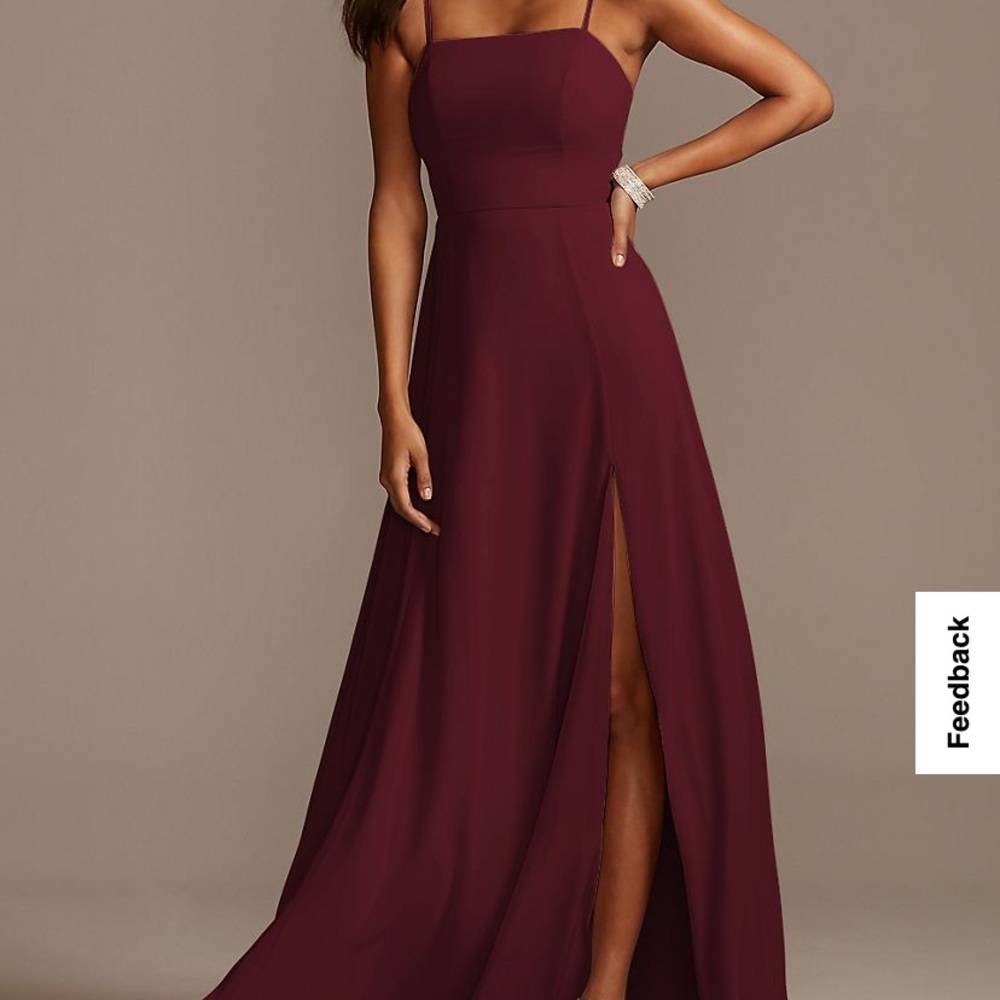 Wine colored bridesmaids dresses. All brand new